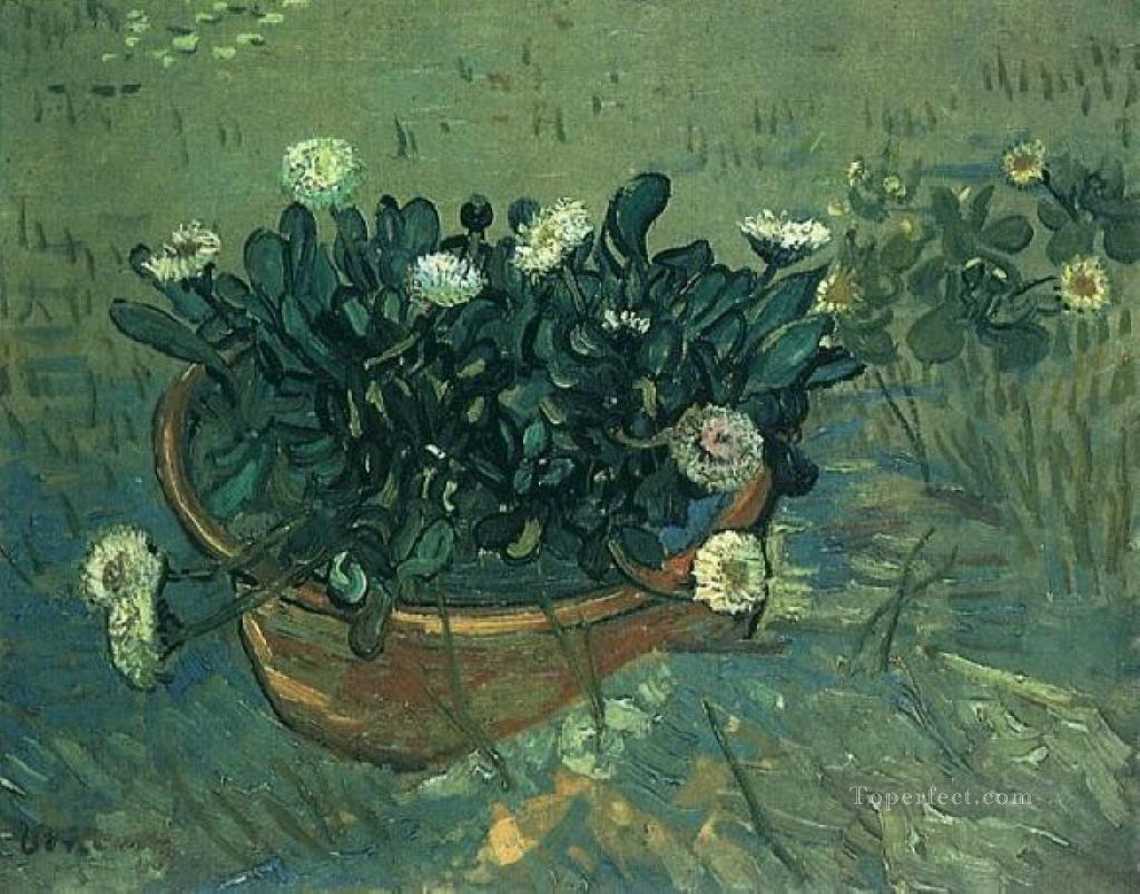 Bodegón Cuenco con Margaritas Vincent van Gogh Pintura al óleo